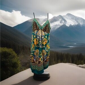 I.C.E. Y2K Floral Satin Bandana Dress